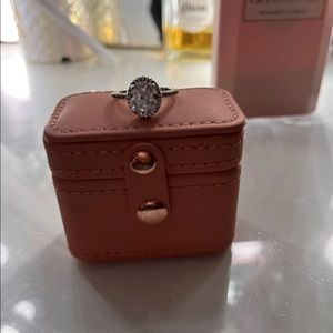 2ct Tiger Gems Oval ring with Halo